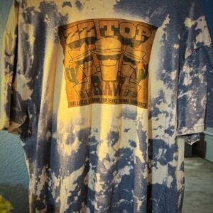 Gildan Softstyle Blue and Cream Tie-Dye T-Shirt